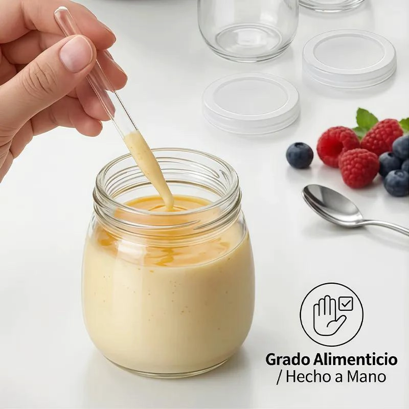 PACK DE 6 FRASCOS DE VIDRIO CON TAPA SELLADA DE 200ML - 4