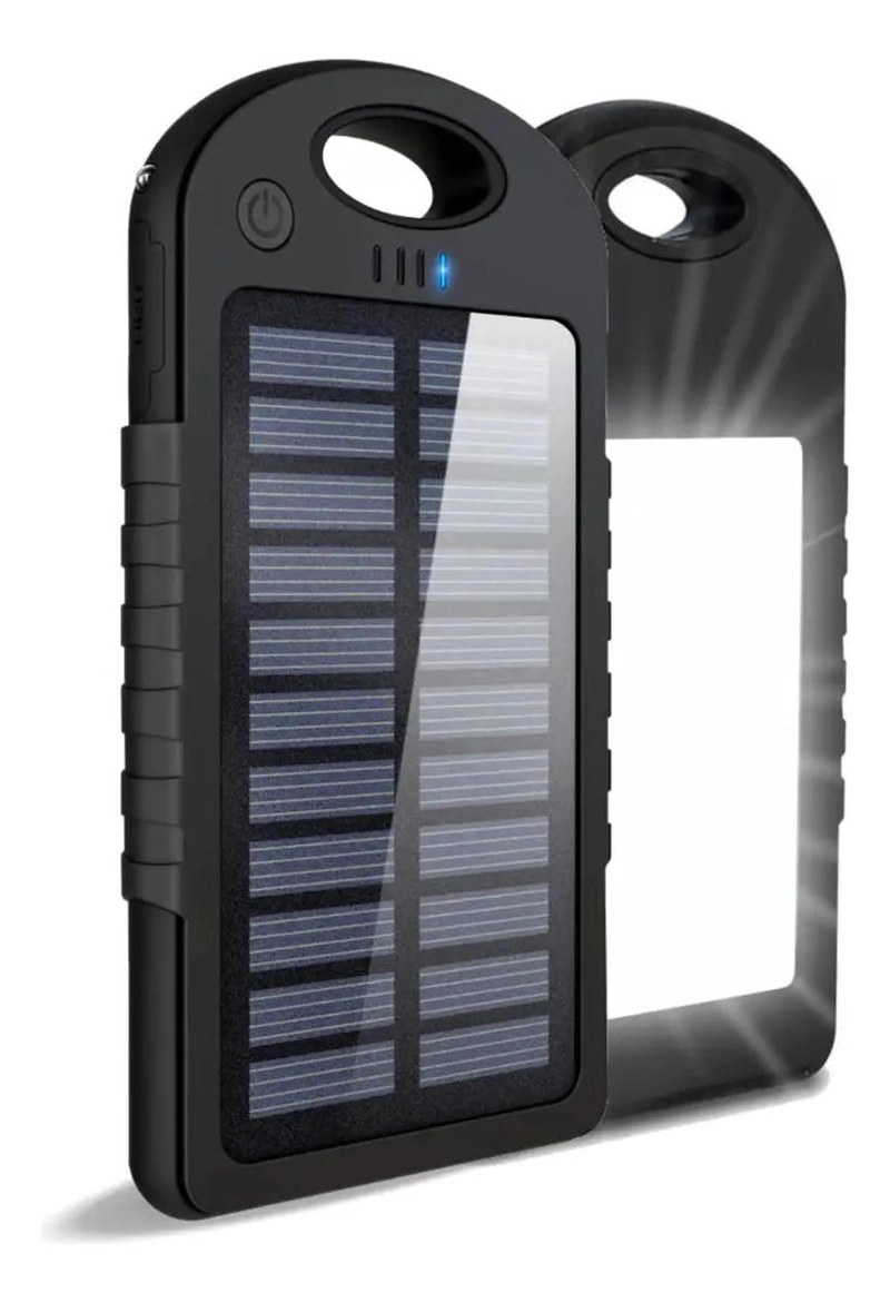 BATERIA EXTERNA SOLAR 8800 MAH CON PUERTOS USB - 1