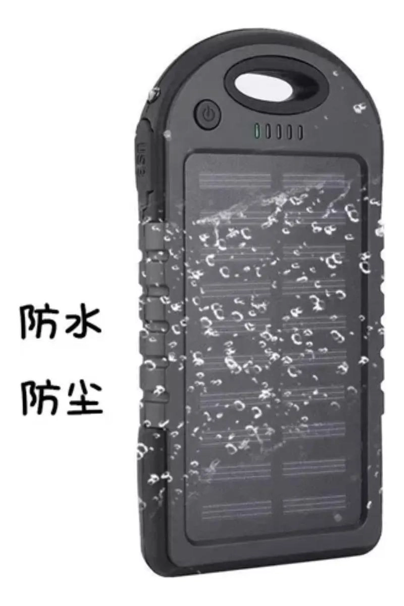 BATERIA EXTERNA SOLAR 8800 MAH CON PUERTOS USB - 2