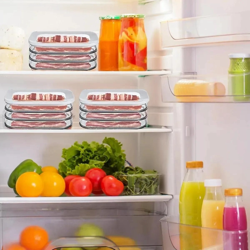 CAJA DE ALMACENAMIENTO TRANSPARENTE PARA REFRIGERADOR DE COCINA - 4