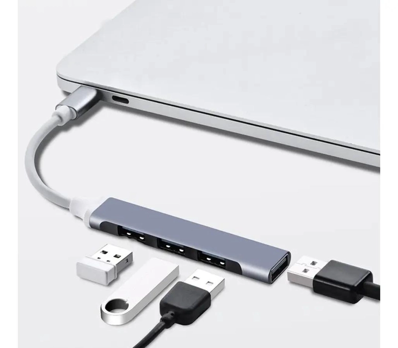ADAPTADOR USB TIPO C A 4 PUERTOS USB 3.0 - 2
