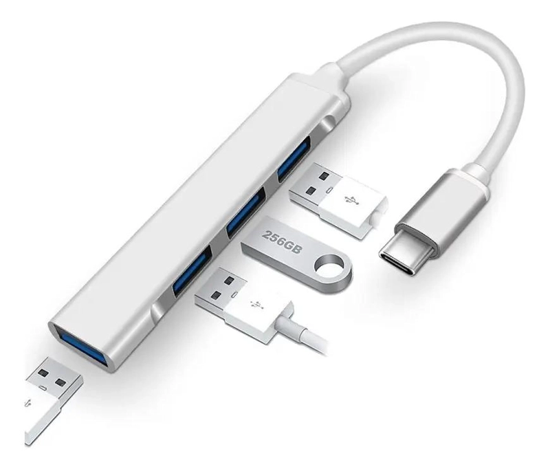 ADAPTADOR USB TIPO C A 4 PUERTOS USB 3.0 - 3