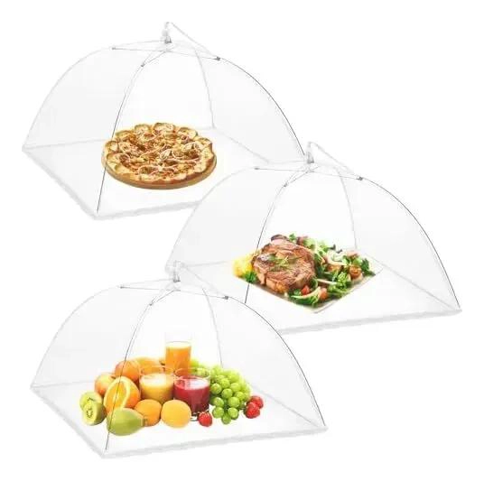 CUBIERTAS PLEGABLES DE MALLA PARA ALIMENTOS EN PAQUETE DE 3 - 1