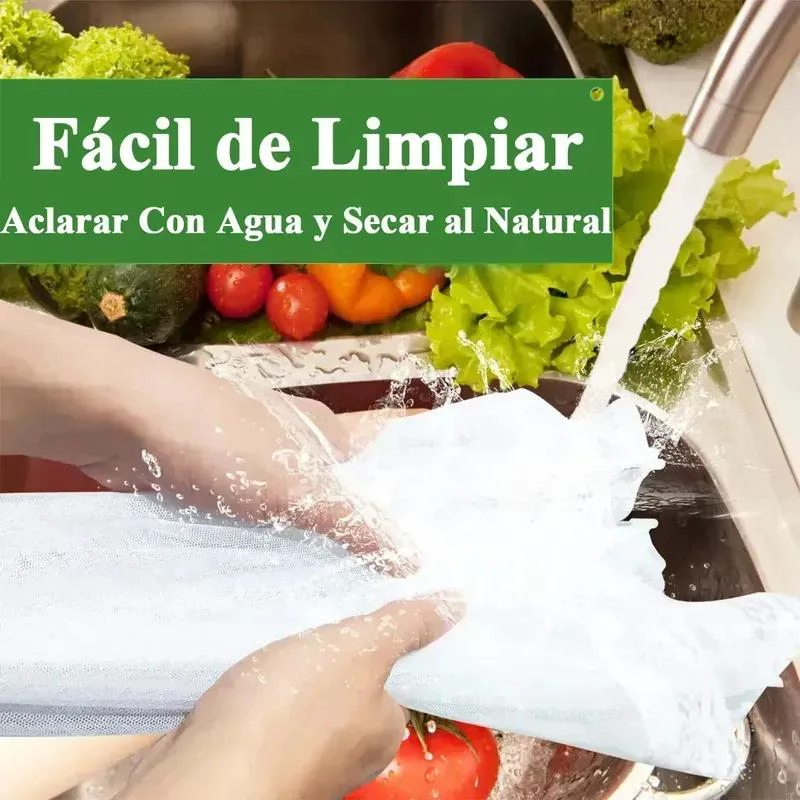 CUBIERTAS PLEGABLES DE MALLA PARA ALIMENTOS EN PAQUETE DE 3 - 4