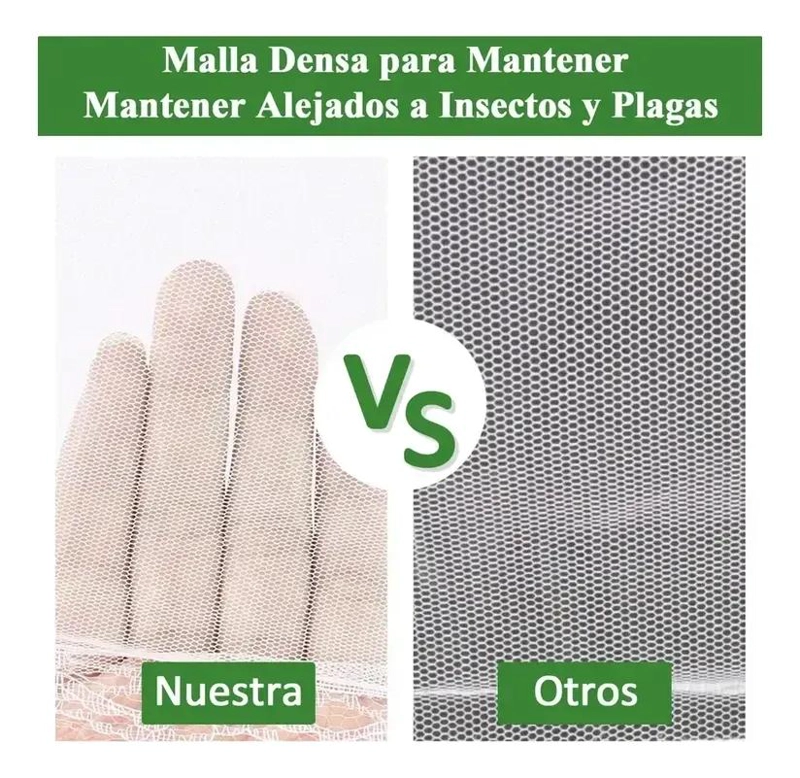 CUBIERTAS PLEGABLES DE MALLA PARA ALIMENTOS EN PAQUETE DE 3 - 5