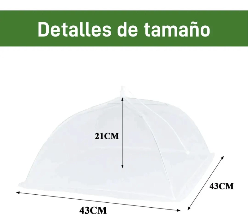 CUBIERTAS PLEGABLES DE MALLA PARA ALIMENTOS EN PAQUETE DE 3 - 2