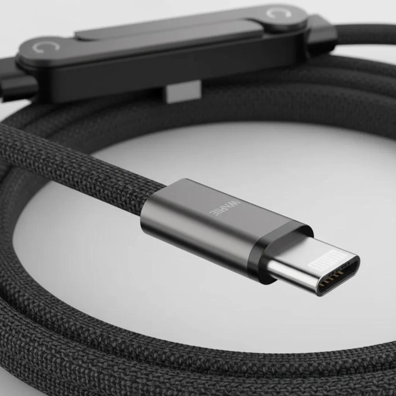 CABLE DE CARGA RAPIDA 240W TIPO-C 1.5M CON SOPORTE 360 - 4