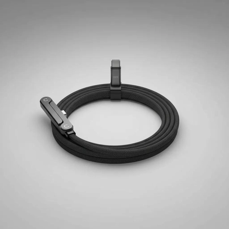 CABLE DE CARGA RAPIDA 240W TIPO-C 1.5M CON SOPORTE 360 - 5