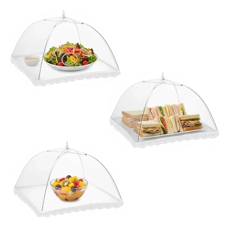 JUEGO DE 3 CUBIERTAS PLEGABLES PARA ALIMENTOS DE 43 CM - 1