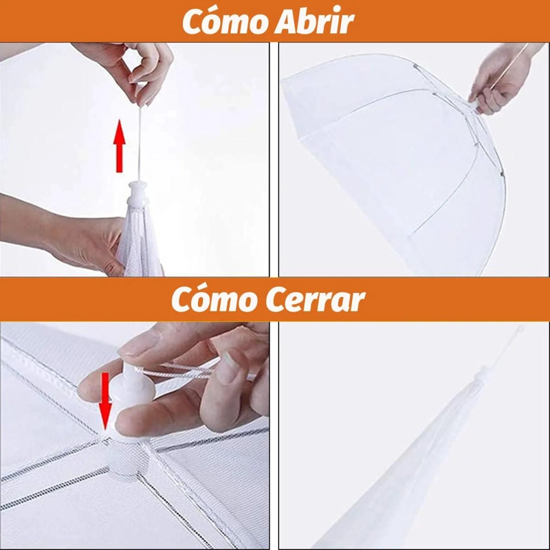 JUEGO DE 3 CUBIERTAS PLEGABLES PARA ALIMENTOS DE 43 CM - 4