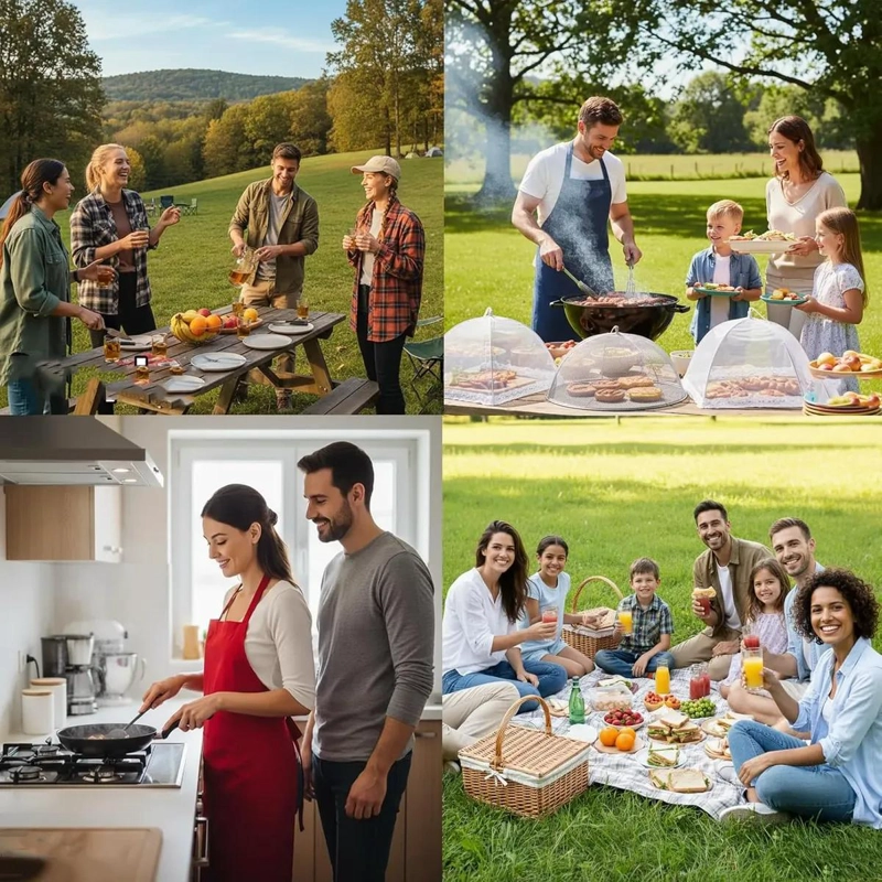 JUEGO DE 3 CUBIERTAS PLEGABLES PARA ALIMENTOS DE 43 CM - 6