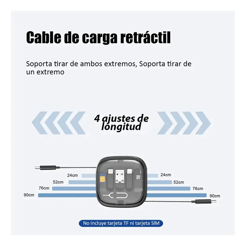 KIT DE CARGA RAPIDA CON CABLE USB TIPO-C Y LIGHTNING - 6