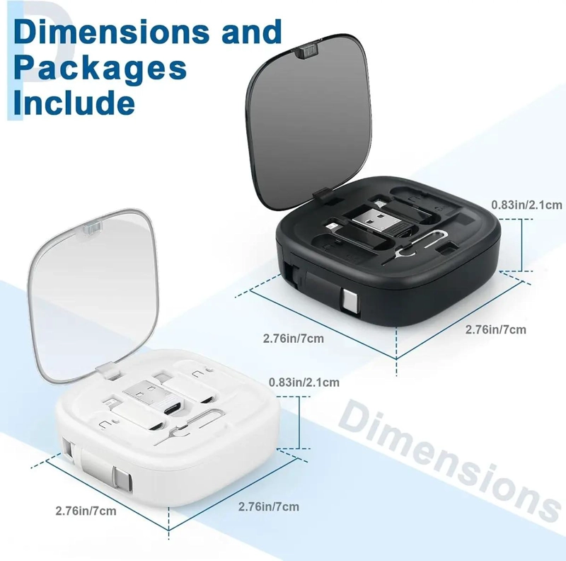 KIT DE CARGA RAPIDA CON CABLE USB TIPO-C Y LIGHTNING - 8