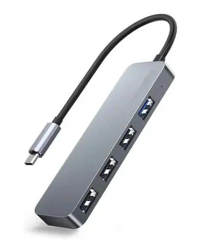 HUB USB TIPO C 3.0 DE ALUMINIO CON 4 PUERTOS - 4