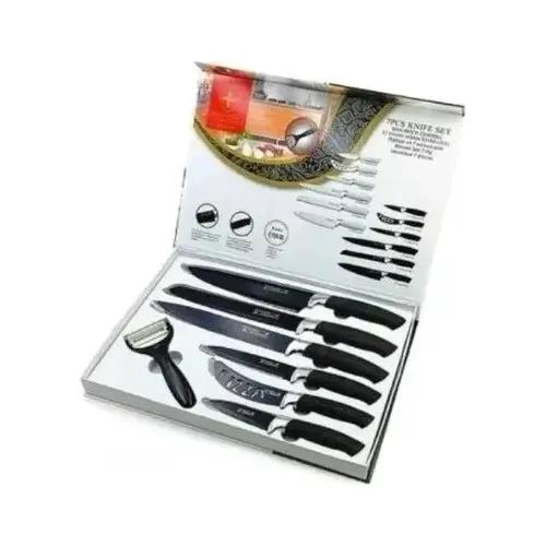 SET DE CUCHILLOS DE COCINA 7 PIEZAS CON REVESTIMIENTO ANTIBACTERIANO - 4