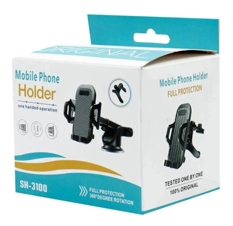 SOPORTE PARA CELULAR DE AUTO CON BRAZO LARGO Y ROTACION 360 GRADOS - 2