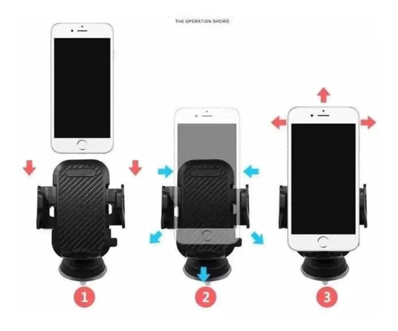 SOPORTE PARA CELULAR DE AUTO CON BRAZO LARGO Y ROTACION 360 GRADOS - 4