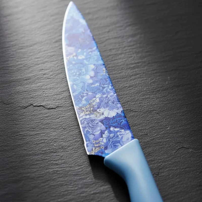 SET DE CUCHILLOS PREMIUM CON TIJERA Y PELADOR DE COCINA - 8