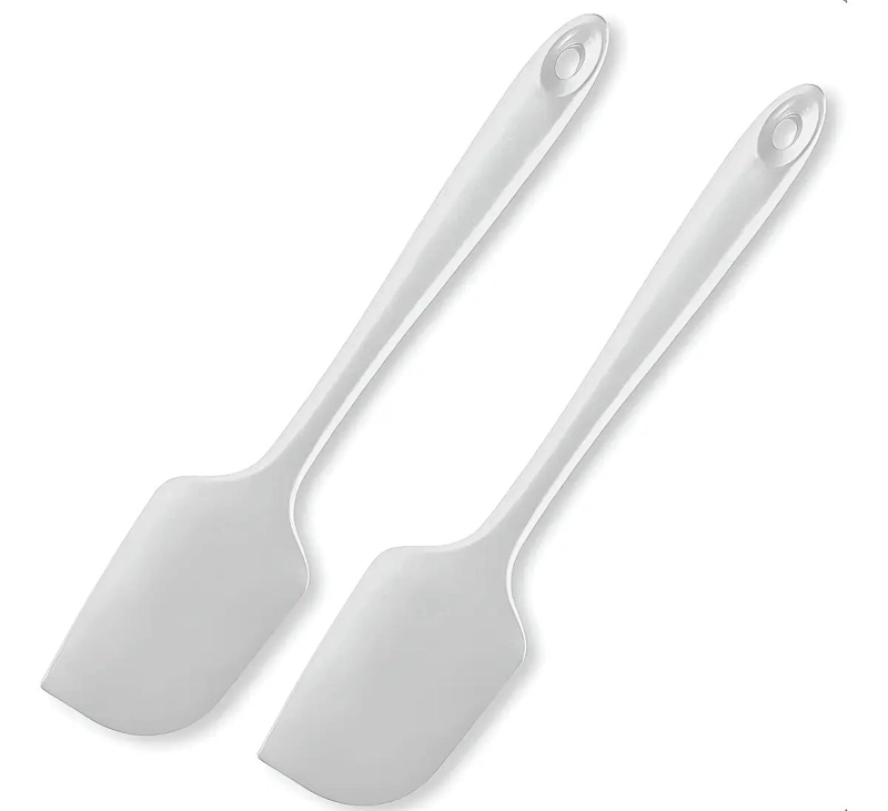 SET DE 2 ESPATULAS DE SILICONA CON MANGO DE ACERO INOXIDABLE DE 36 CM - 1