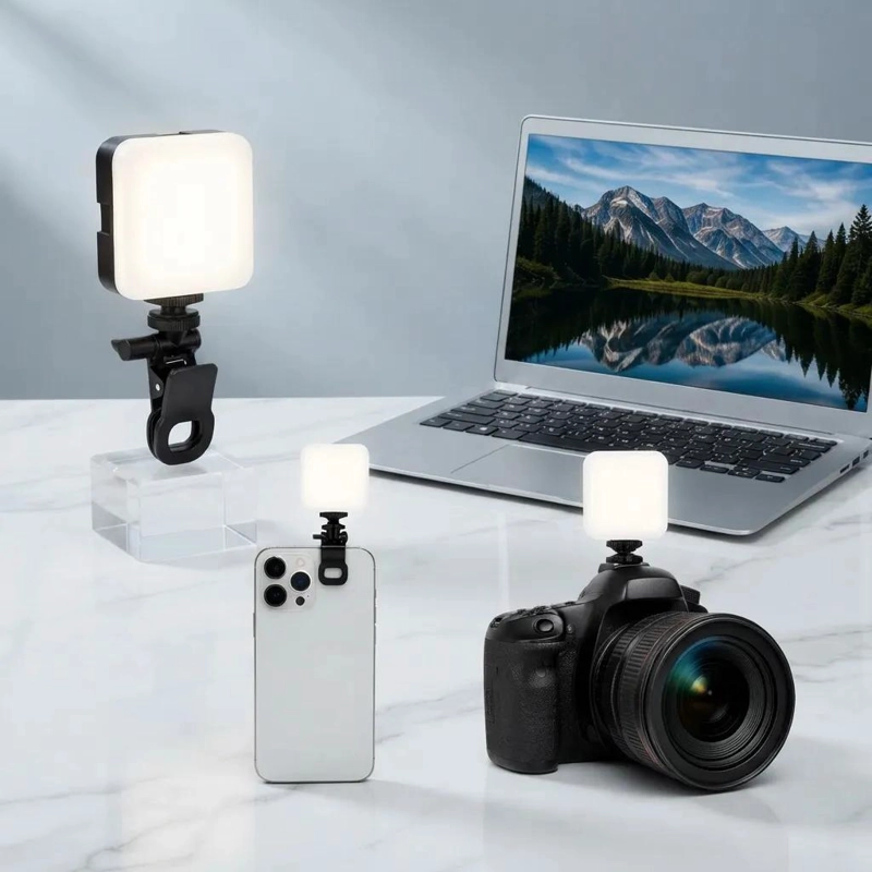 ARO DE LUZ LED PORTATIL CON CLIP PARA CELULAR Y NOTEBOOK - 4