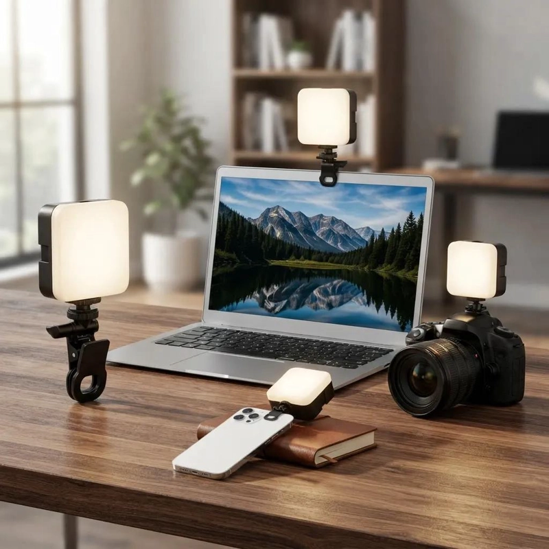 ARO DE LUZ LED PORTATIL CON CLIP PARA CELULAR Y NOTEBOOK - 8