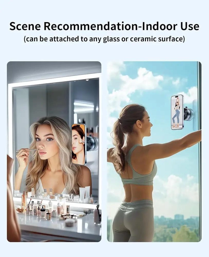 SOPORTE MAGNE TICO PARA TELE FONO MOVIL CON VENTOSA Y ROTACION 360° - 7