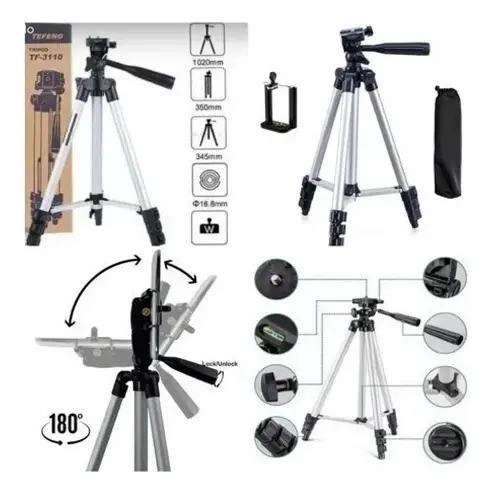 TRIPODE UNIVERSAL EXTENSIBLE PARA CAMARAS Y CELULARES 105 CM - 3