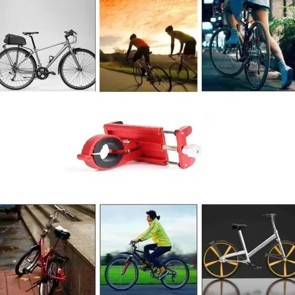 SOPORTE METALICO PARA TELE FONO CELULAR EN BICICLETA O MOTO - 3