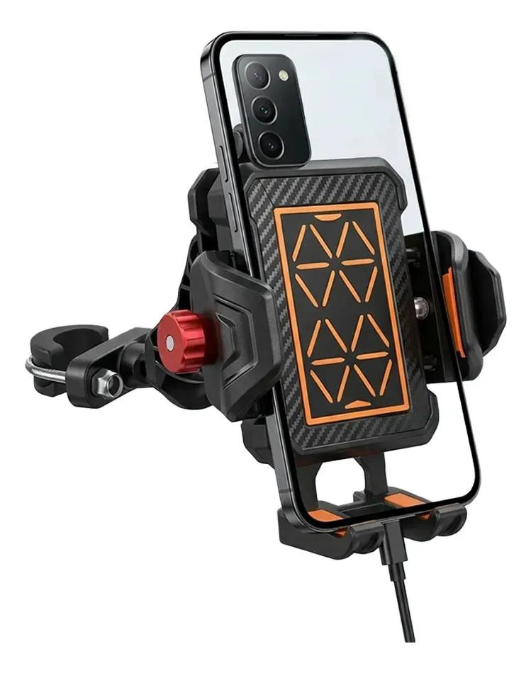 SOPORTE UNIVERSAL PARA CELULAR 360° PARA MOTOCICLETAS Y BICICLETAS - 1