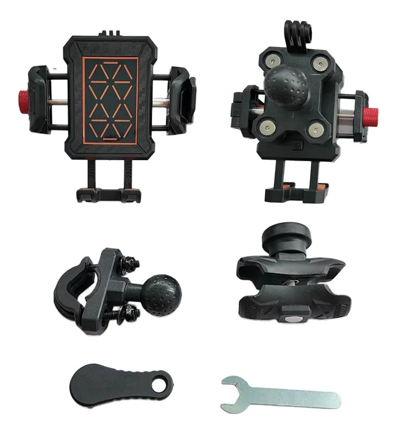 SOPORTE UNIVERSAL PARA CELULAR 360° PARA MOTOCICLETAS Y BICICLETAS - 2