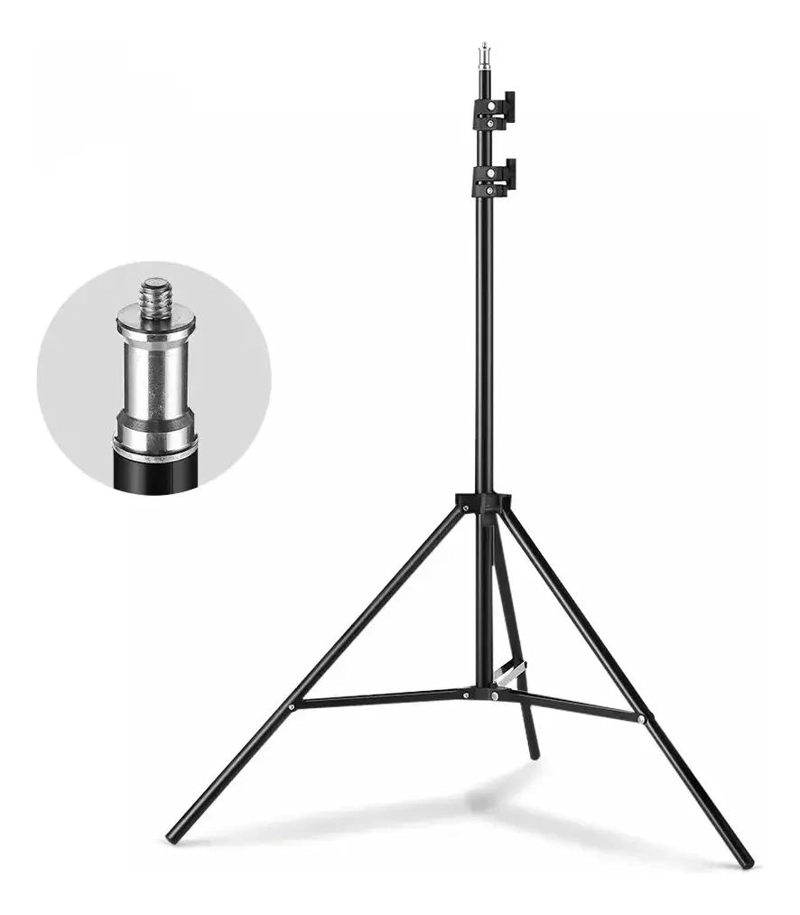 TRIPODE DE FLASH 2 METROS CON SOPORTE UNIVERSAL - 1