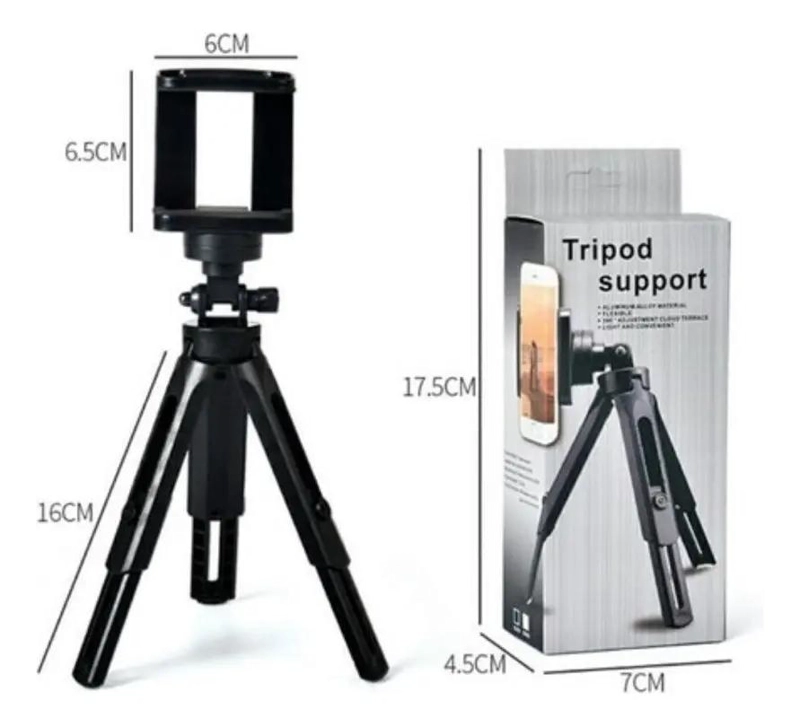 TRIPODE FLEXIBLE 360 GRADOS PARA SMARTPHONE DE 22CM - 6