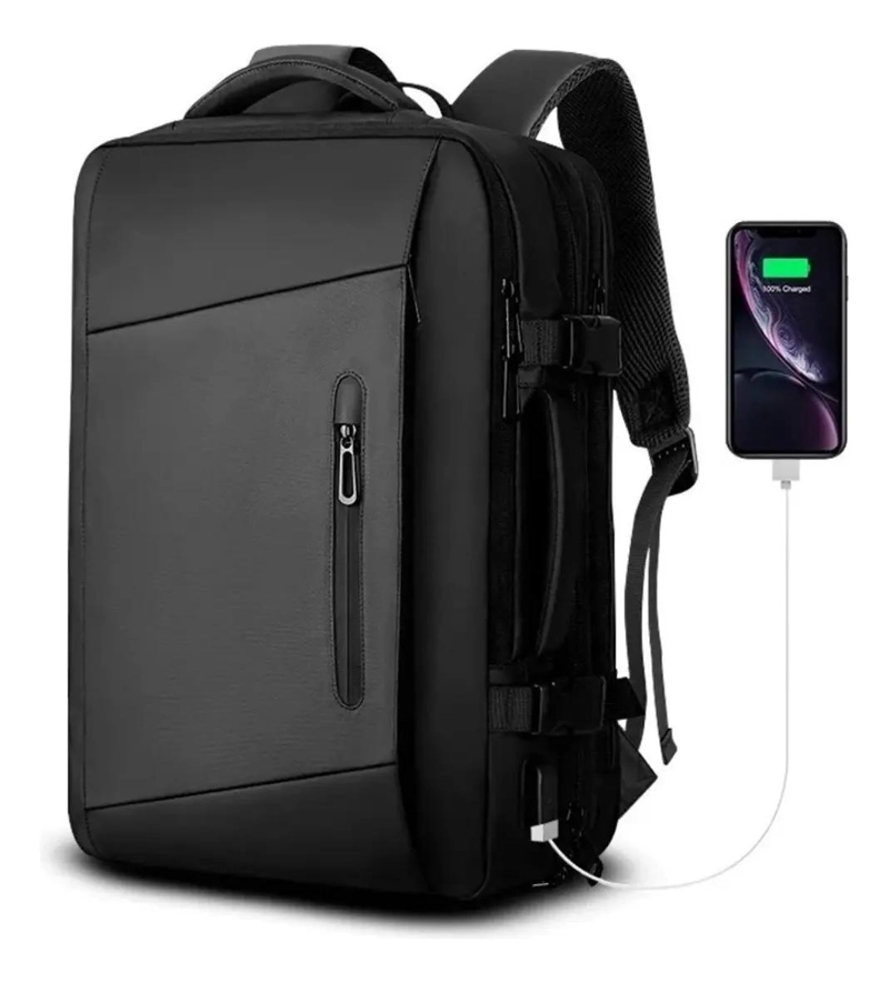 MOCHILA MALETA IMPERMEABLE ANTIRROBO EXPANSIBLE 35 LITROS - 4