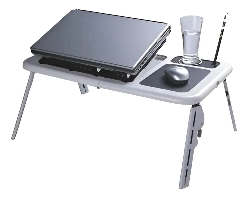 MESA PLEGABLE PARA LAPTOP CON VENTILADOR INTEGRADO Y DISEÑO COMPACTO - 1