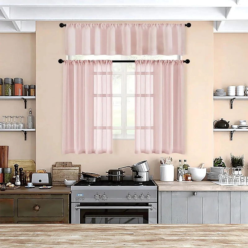 CENEFA TRANSPARENTE ROSA DE 54 X 16 PULGADAS PARA DECORACION - 6