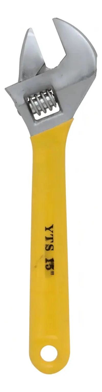 LLAVE FRANCESA AJUSTABLE 15' CROMADA - 2