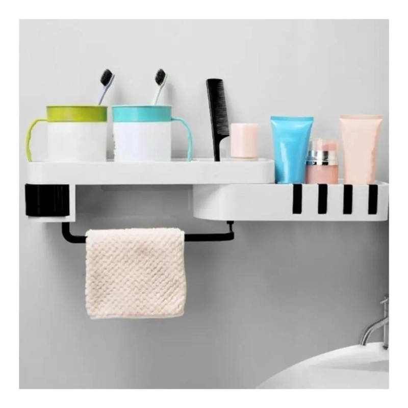SOPORTE ESQUINERO ORGANIZADOR SIN PERFORACIONES PARA BAÑO Y COCINA - 2