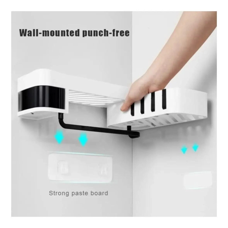 SOPORTE ESQUINERO ORGANIZADOR SIN PERFORACIONES PARA BAÑO Y COCINA - 5