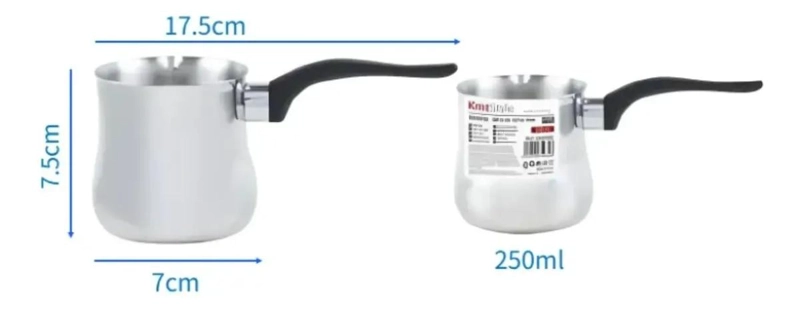TAZA DE ACERO INOXIDABLE 250ML PARA BEBIDAS CALIENTES - 3