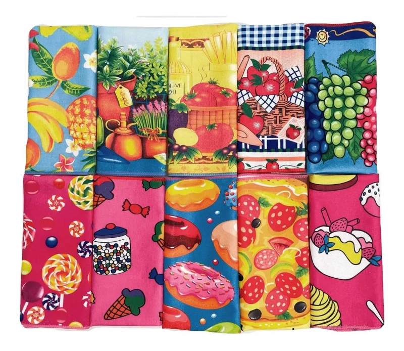 SET DE 12 PAÑOS DE COCINA DE MICROFIBRA 40X60 CM - 1