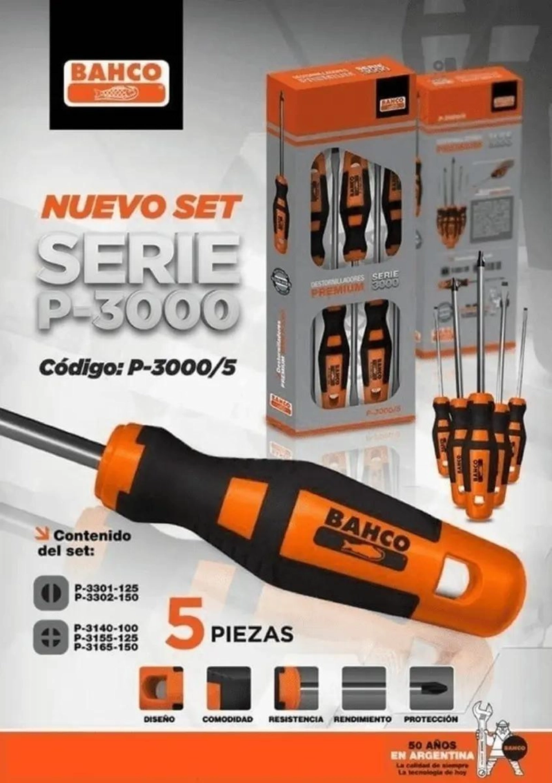 PACK DE 5 DESTORNILLADORES ERGONOMICOS - 4