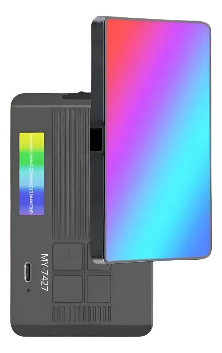 MINI LUZ RGB PORTATIL AJUSTABLE PARA SELFIES Y VIDEOS - 1