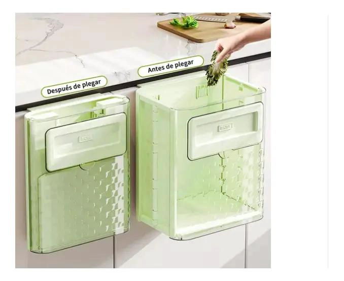 PAPELERA PLEGABLE MONTABLE PARA COCINA Y BAÑO - 3