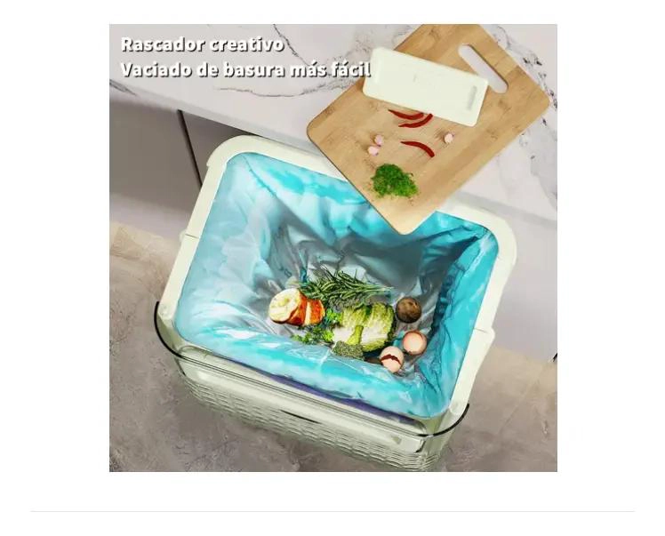 PAPELERA PLEGABLE MONTABLE PARA COCINA Y BAÑO - 5