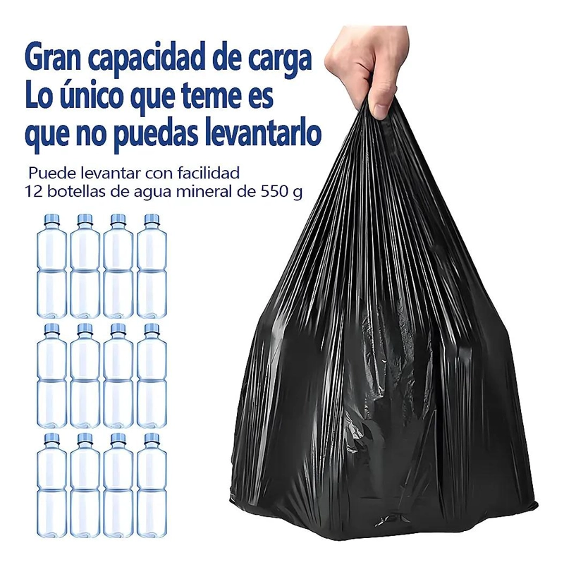 BOLSA DE BASURA PEQUEÑA 50X70 CM 20L 110 UNIDADES - 3