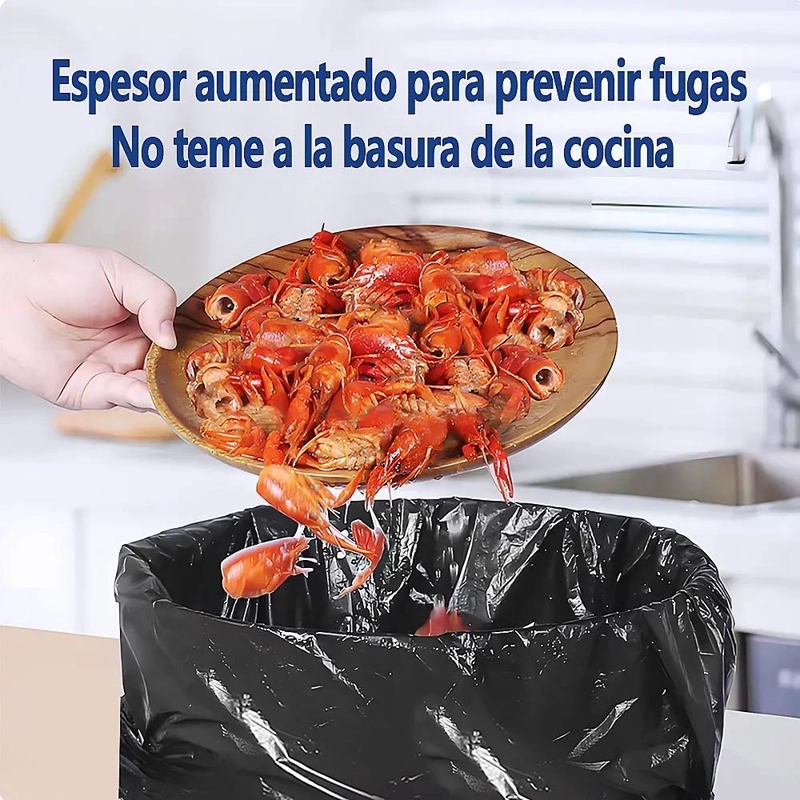 BOLSA DE BASURA PEQUEÑA 50X70 CM 20L 110 UNIDADES - 4