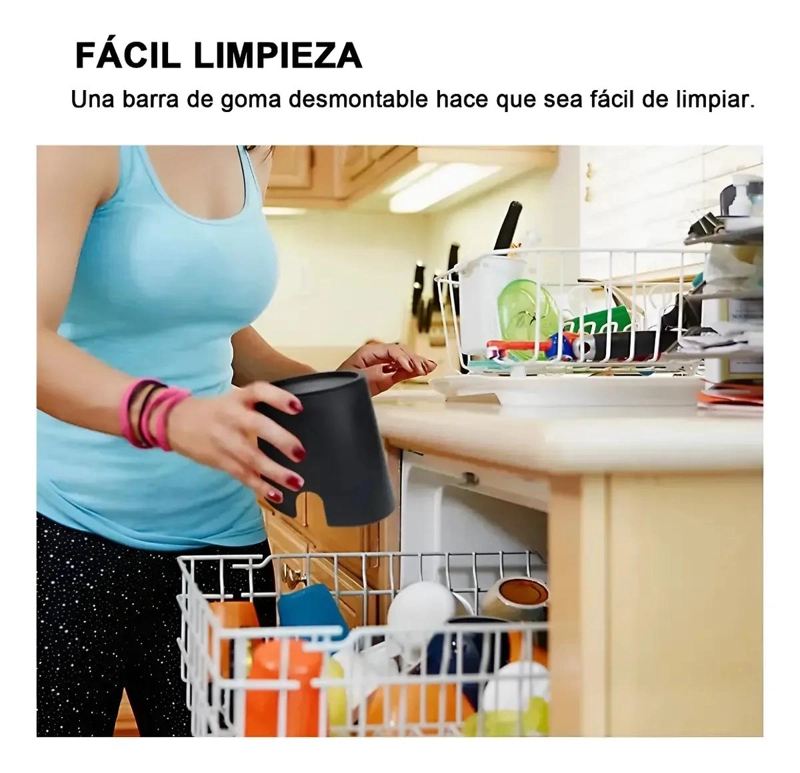 CONTENEDOR DE BASURA DE SILICONA PARA CAFE  CON DISEÑO ANTIDESLIZANTE - 10