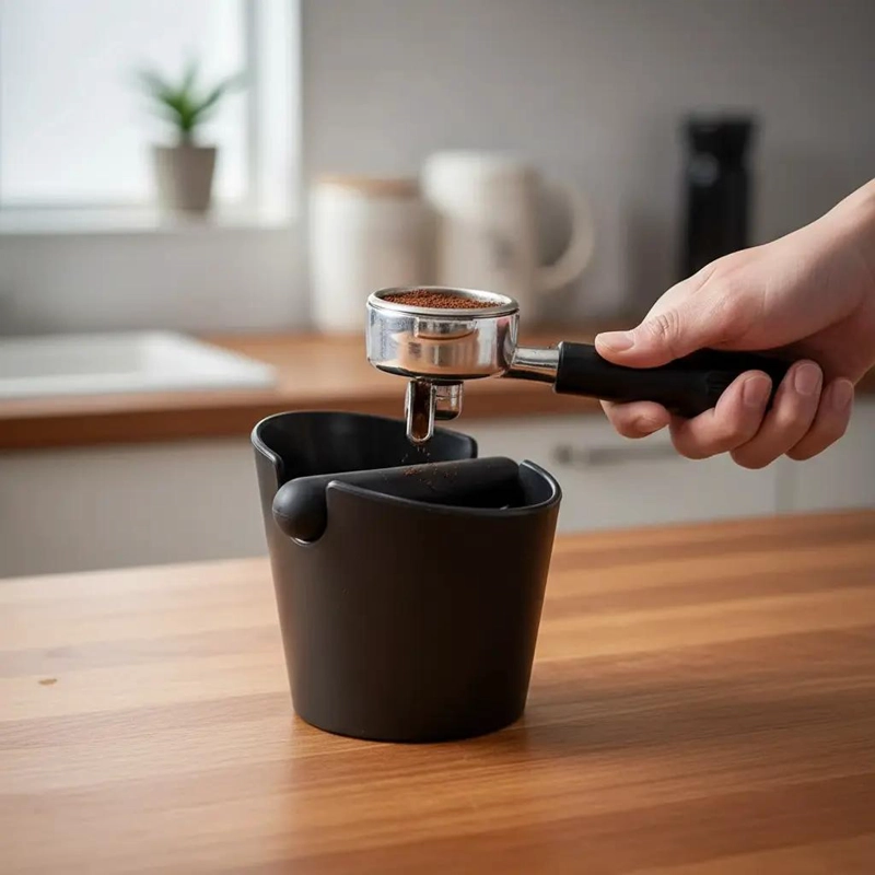 CONTENEDOR DE BASURA DE SILICONA PARA CAFE  CON DISEÑO ANTIDESLIZANTE - 2