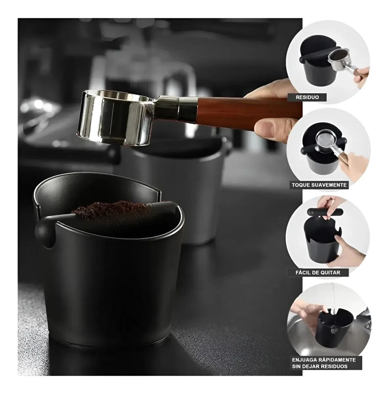 CONTENEDOR DE BASURA DE SILICONA PARA CAFE  CON DISEÑO ANTIDESLIZANTE - 9