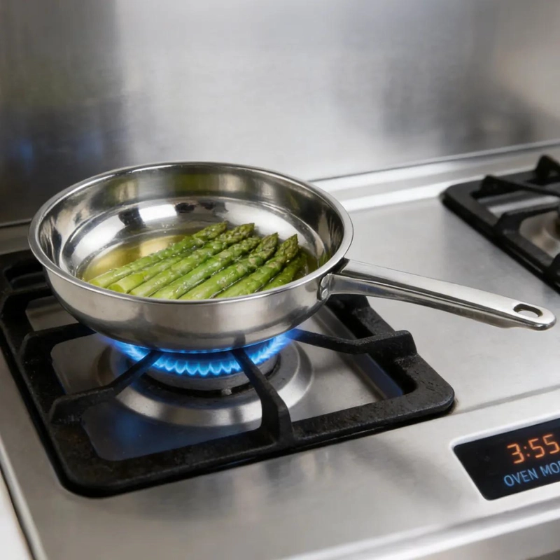 JUEGO DE OLLAS DE ACERO INOXIDABLE 15 PIEZAS PARA COCINAR - 7